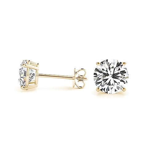 Mingshi Diamonds Lab Grown Diamond Stud Earrings Women