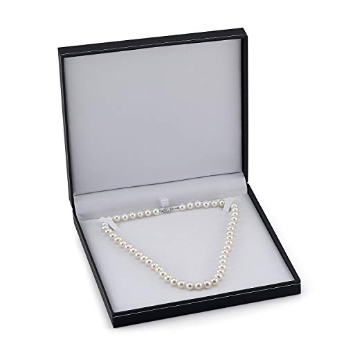 Japanese Akoya Pearl Necklace in 14K Gold - AAA Quality