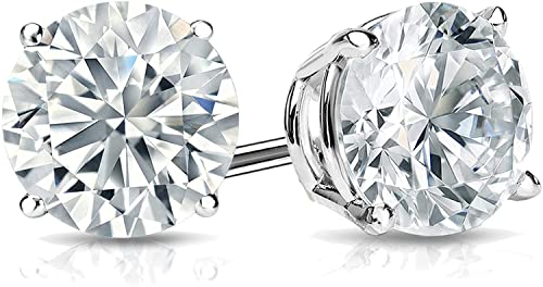 IGI Certified 2 Carat Round Lab Diamond Studs