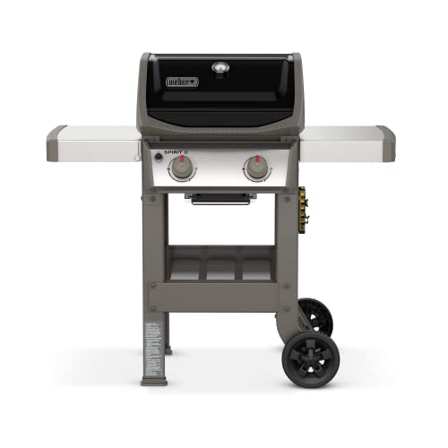 Weber Spirit II E-210 2-Burner Propane Grill, Black
