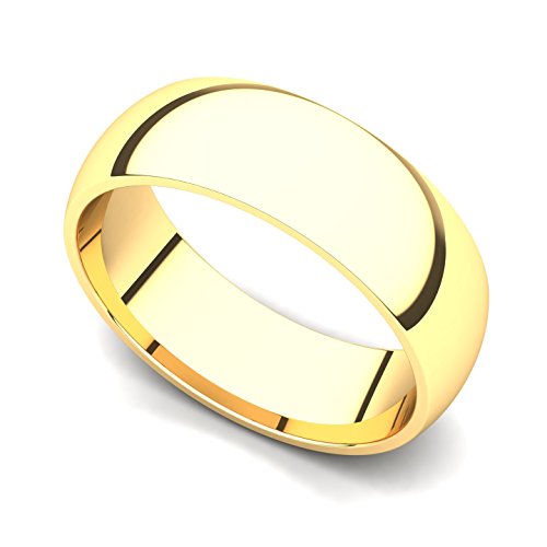 18k Yellow Gold 6mm Classic Plain Wedding Band