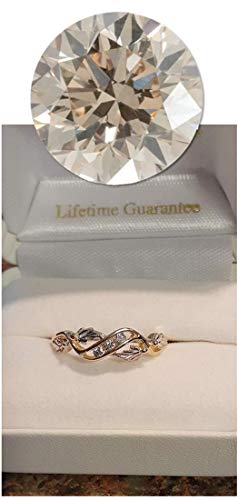 VIP Diamond and Gold 3-Stone Ring Size 8