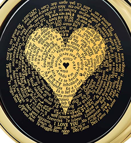 Gold Plated I Love You Necklace Multi-Language Pendant