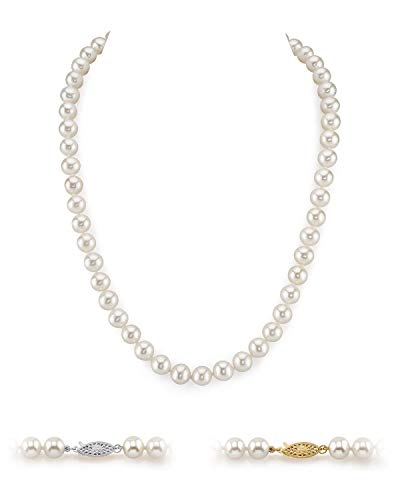 14K Gold Freshwater Pearl Necklace for Women
