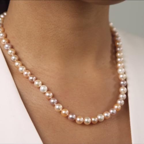 Multi-Color Freshwater Pearl Necklace for Women 20