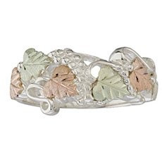 Grape Clusters Black Hills Gold Sterling Silver Ring