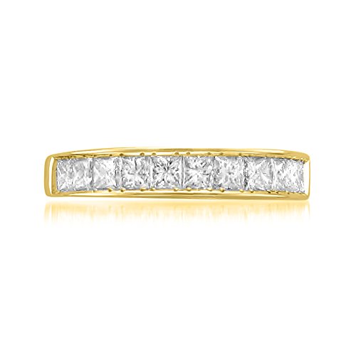 1.0 Carat Princess-cut Diamond Bridal Wedding Ring Size-7