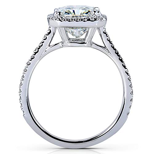 Radiant-cut Moissanite Engagement Ring, Size 9, VIP Shop