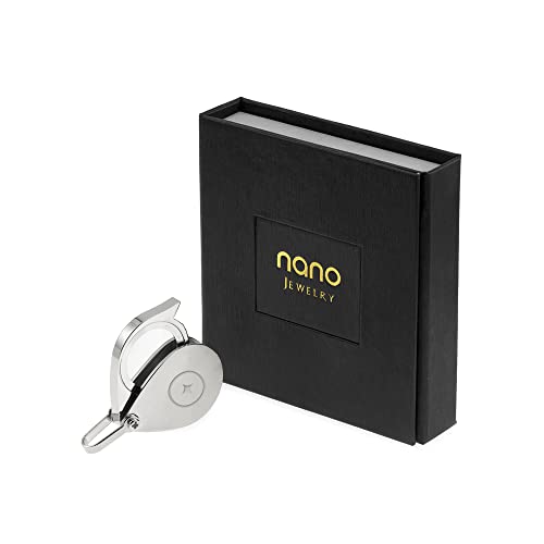 NanoStyle 14k White Gold Love Necklace - 120 Languages