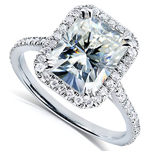 Radiant-cut Moissanite Engagement Ring, Size 9, VIP Shop