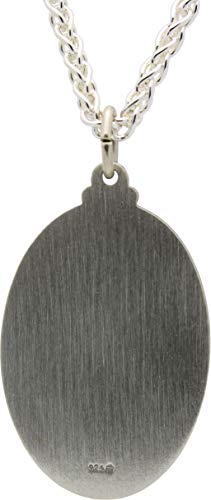 St. Christopher Sterling Silver Necklace with Personalized Engraving