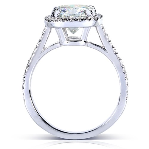 Kobelli Forever One Moissanite Engagement Ring White Gold