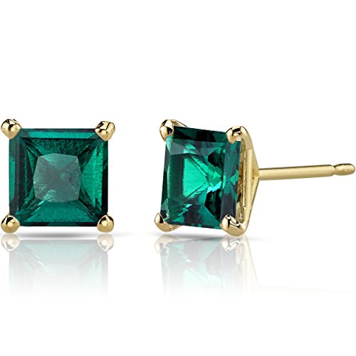VIP Smart Shopper: 14K Yellow Gold Emerald Stud Earrings