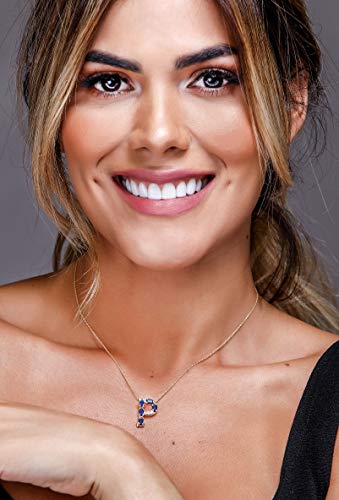 Albert Hern Blue Sapphire Necklace With Diamonds & 18K Gold Chain