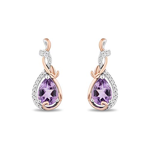 Enchanted Disney Rapunzel Dangle Earrings - 14K Rose Gold