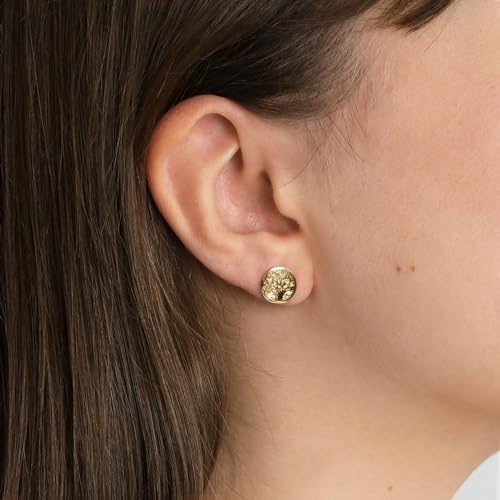 Italian Excellence: 14k Gold Tree of Life Studs