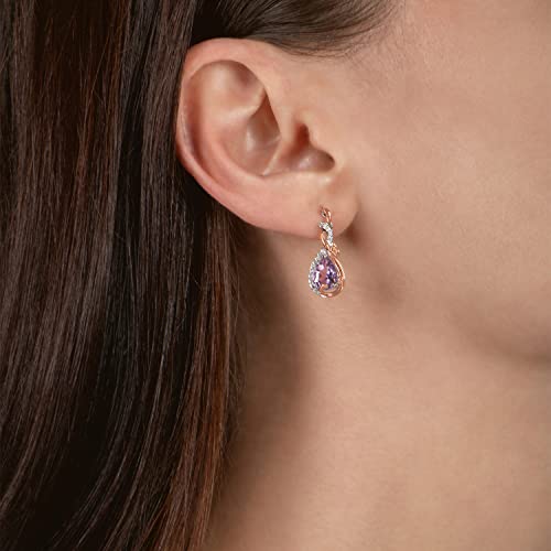 Enchanted Disney Rapunzel Dangle Earrings - 14K Rose Gold