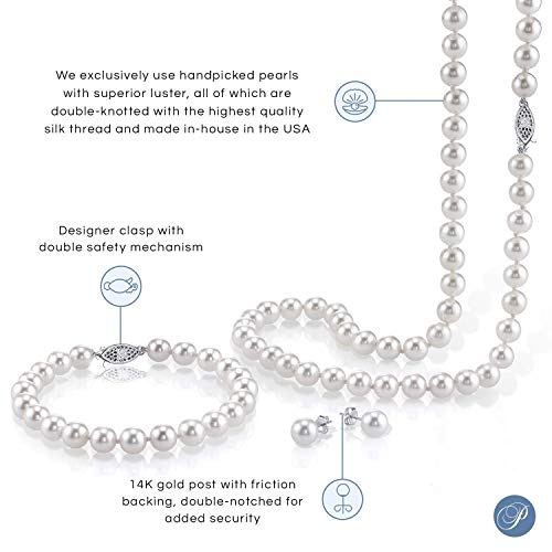 14K Gold Akoya Cultured Pearl Jewelry Set