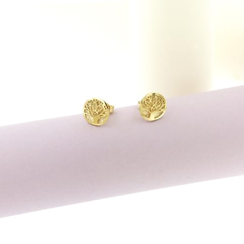 Italian Excellence: 14k Gold Tree of Life Studs
