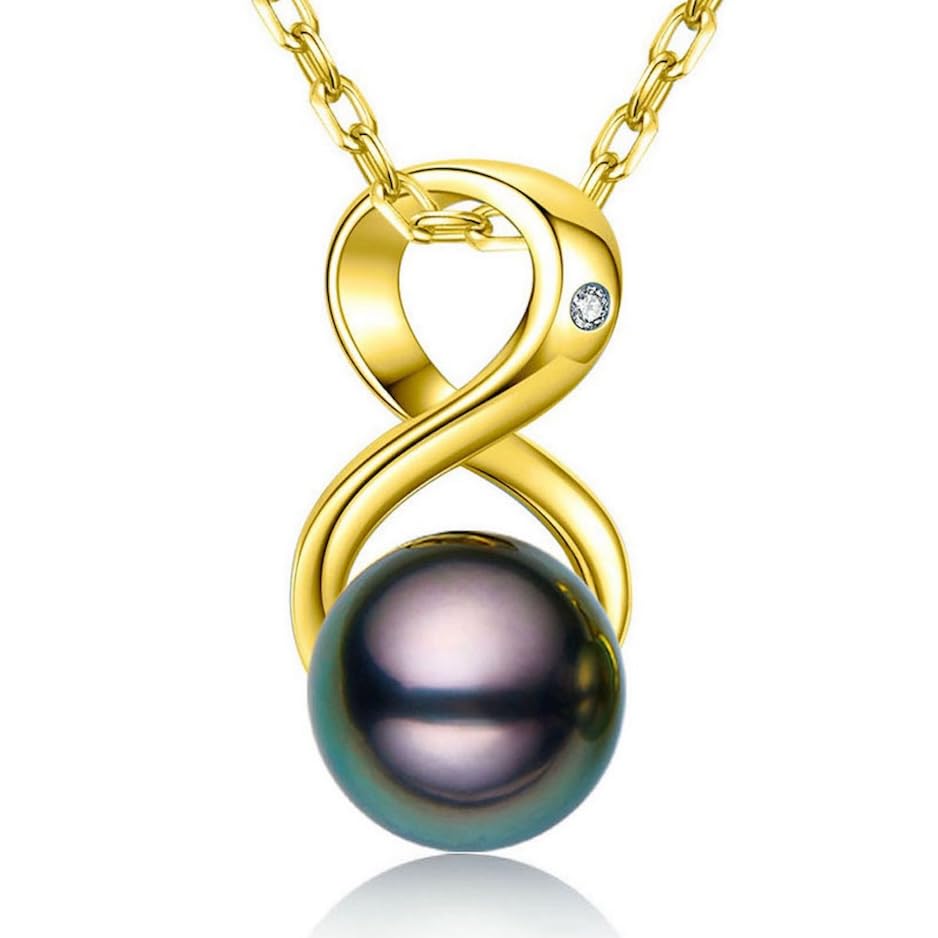 AAA Tahitian Black Pearl Pendant Necklace - Luxury Gift