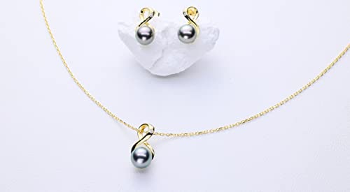 AAA Tahitian Black Pearl Pendant Necklace - Luxury Gift