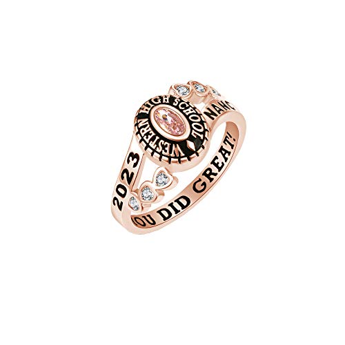 Personalized High School/College Class Ring - Silver/10kt VIP Collection