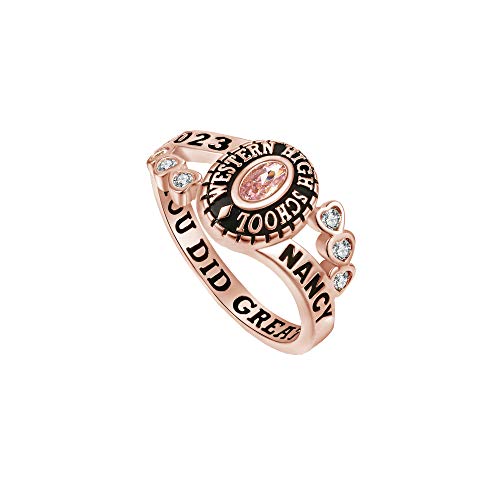 Personalized High School/College Class Ring - Silver/10kt VIP Collection