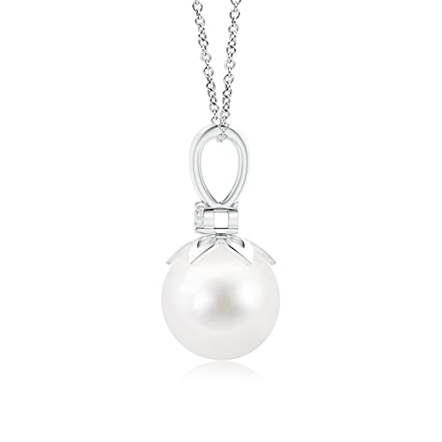 Sterling Silver Freshwater Pearl Pendant Necklace - June Birthstone