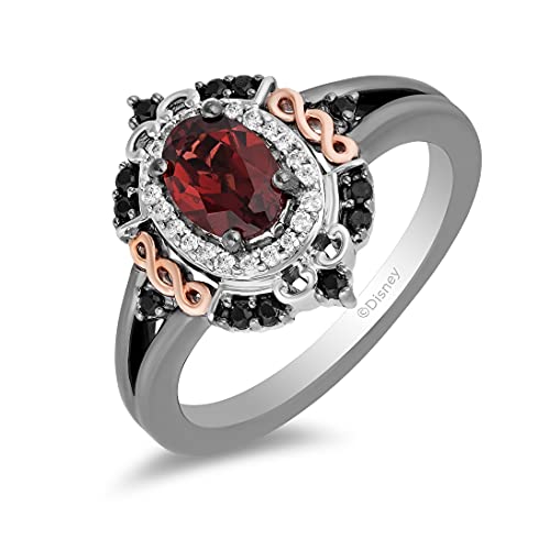 Enchanted Disney Evil Queen Red Garnet Ring, Size 8