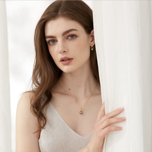 AAA Tahitian Black Pearl Pendant Necklace - Luxury Gift