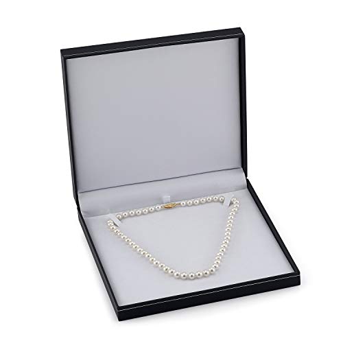 14K Gold AAA Quality White Pearl Necklace for Women