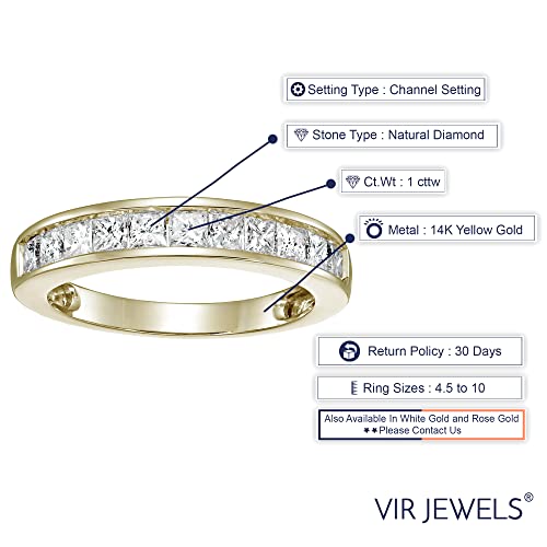 VIR JEWELS 1 cttw Diamond Princess Cut Ring