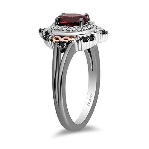 Enchanted Disney Evil Queen Red Garnet Ring, Size 8