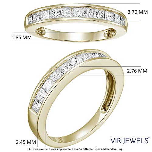 VIR JEWELS 1 cttw Diamond Princess Cut Ring