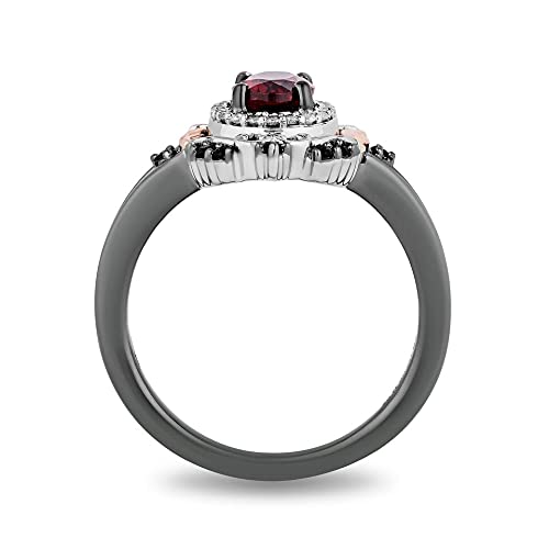 Enchanted Disney Evil Queen Red Garnet Ring, Size 8