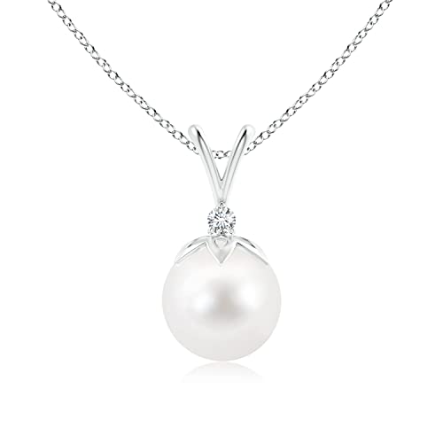 Sterling Silver Freshwater Pearl Pendant Necklace - June Birthstone
