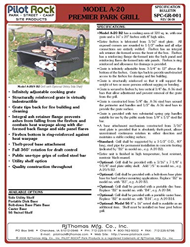 USA-Made Commercial Charcoal Grill in Pilot Rock VIP Shop