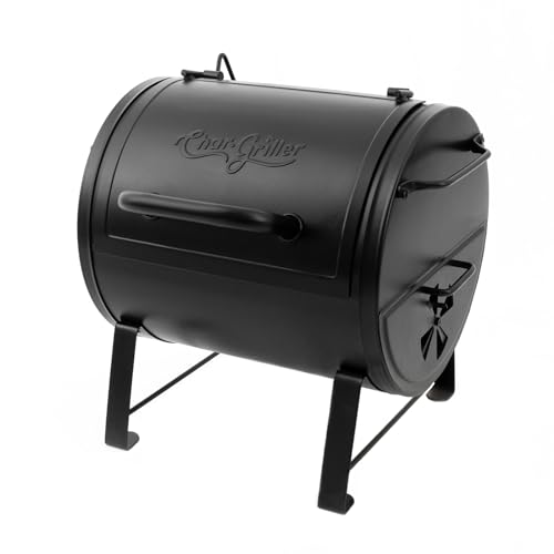 Char-Griller Portable Charcoal Grill with Offset Smoker Attachment