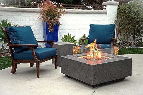 Albany Square Natural Gas Fire Pit Table Kit