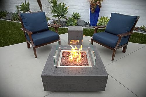 Albany Square Natural Gas Fire Pit Table Kit