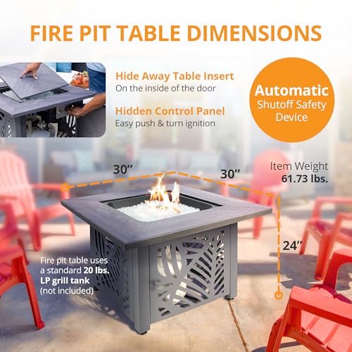 Endless Summer 30" Gas Fire Pit Table, VIP Edition