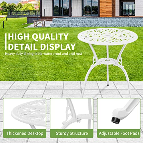 Withniture 3-Piece Outdoor Bistro Set with Umbrella Hole