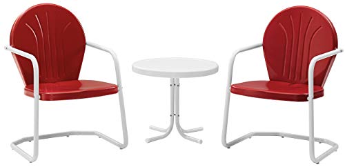 Crosley Furniture Griffith Retro Metal Outdoor Seating Set