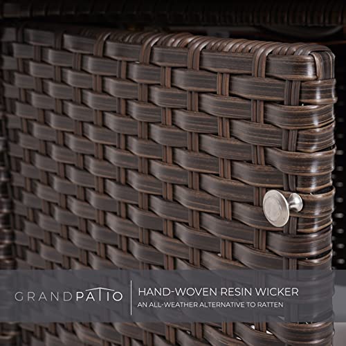 CSA Approved Gas Fire Pit Table with Tile & Wicker Base