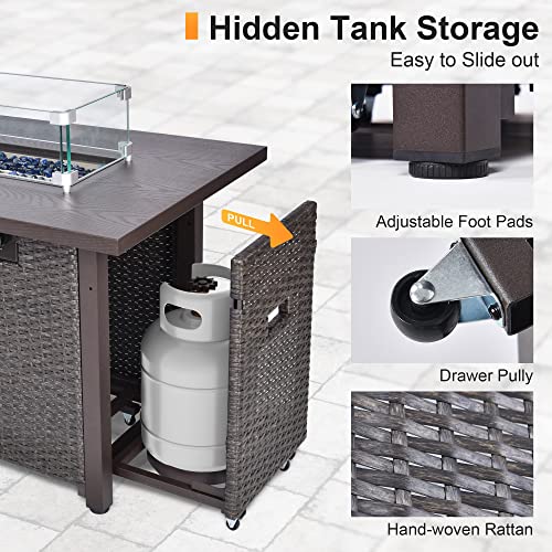 VIP Outdoor Propane Fire Pit Table 42 Inch