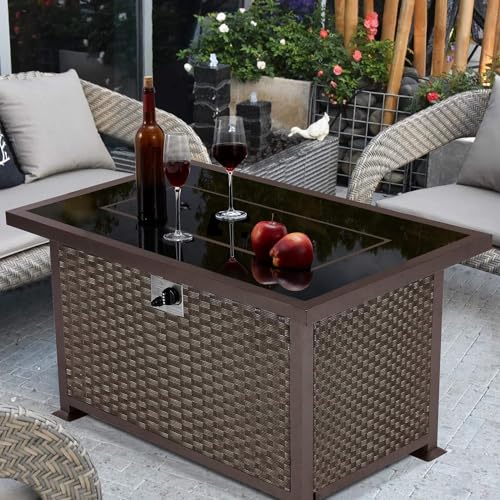 U-MAX 44in Propane Gas Fire Pit Table Set