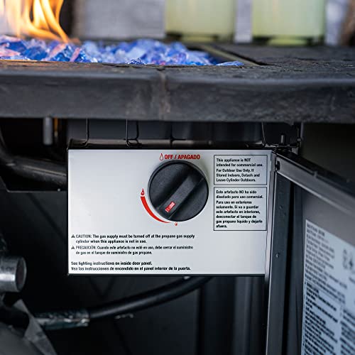 30 Inch Square Propane Gas Patio Fire Table