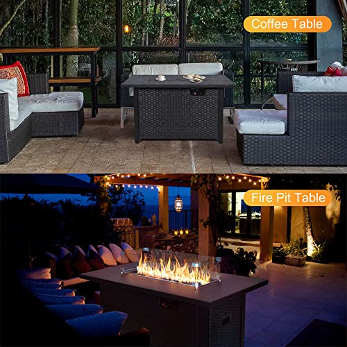 VIP Outdoor Propane Fire Pit Table 42 Inch
