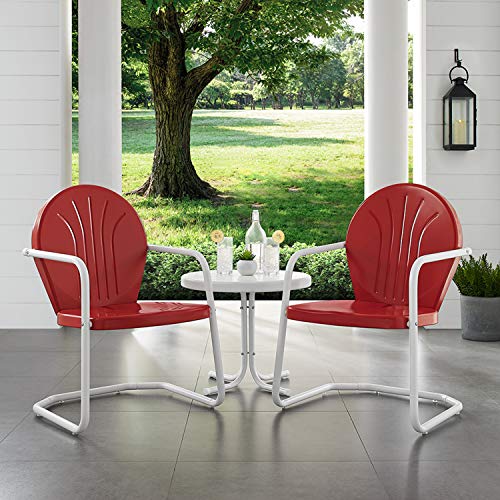 Crosley Furniture Griffith Retro Metal Outdoor Seating Set