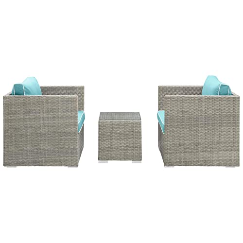 Modway Repose 3-Piece Outdoor Patio Set with Cushions
